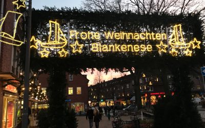 Licht an! die Blankeneser Pfahlewer-Weihnachtsbeleuchtung 2020