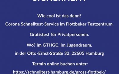 Corona-Schnelltest-Zentrum im Hamburger Westen