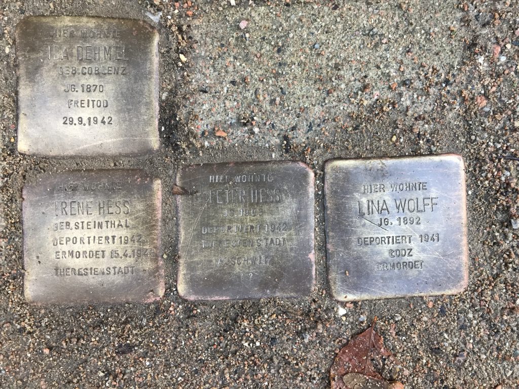 Stolpersteine-R.Dehmelstrasse