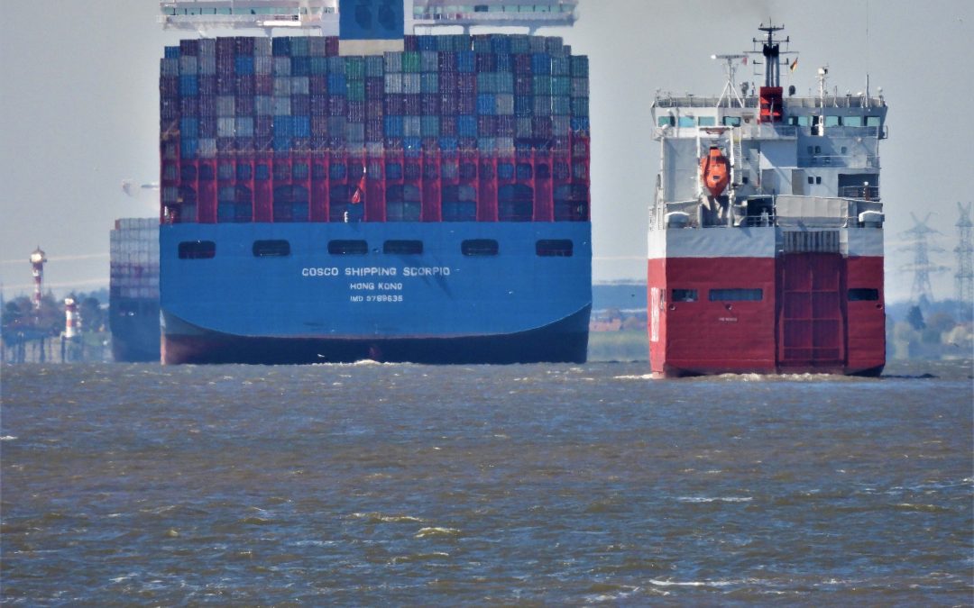 Vorhin vorbeigerauscht: „COSCO Shipping Scorpio“🇭🇰