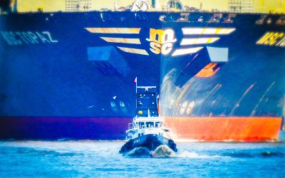 Vorhin vorbeigerauscht: „MSC Topaz“ 🇱🇷