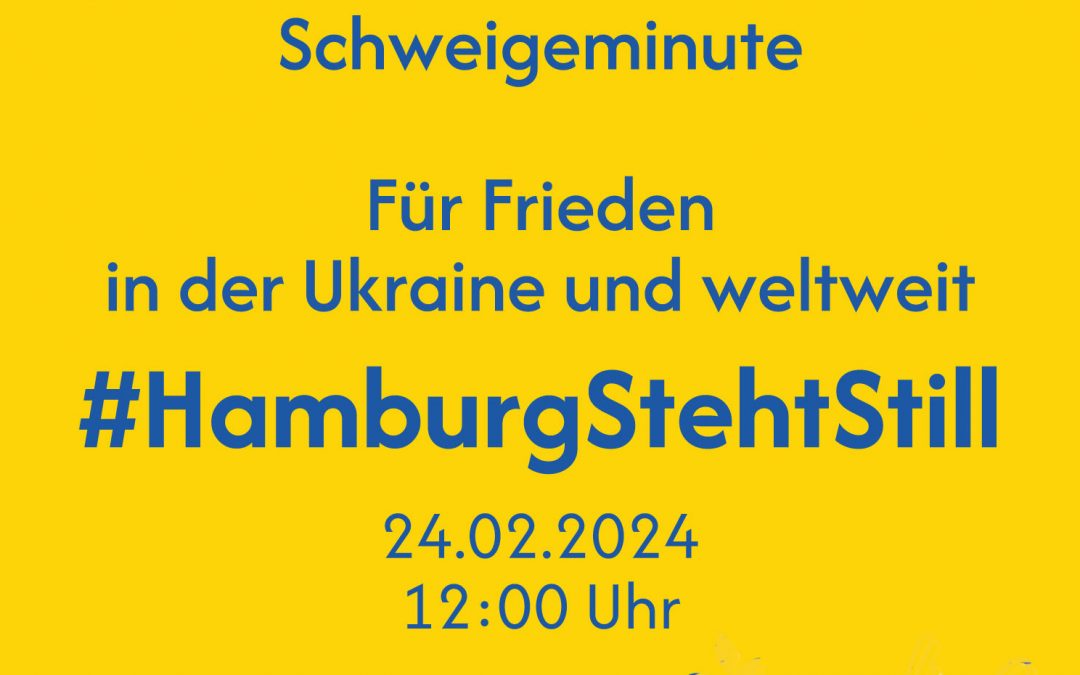 24.2., 12 Uhr: Schweigeminute