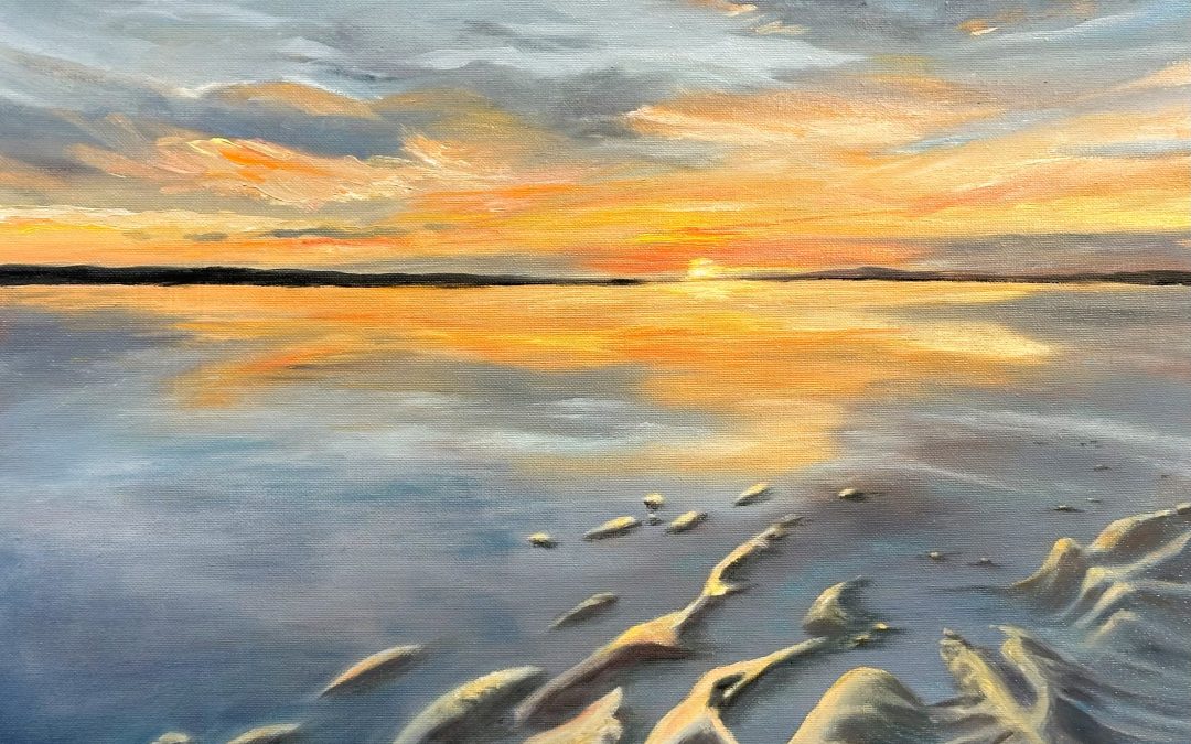 Kunst mit Herz und Seele – Ausstellung „Himmel & Meer“ in der Haspa Schenefeld