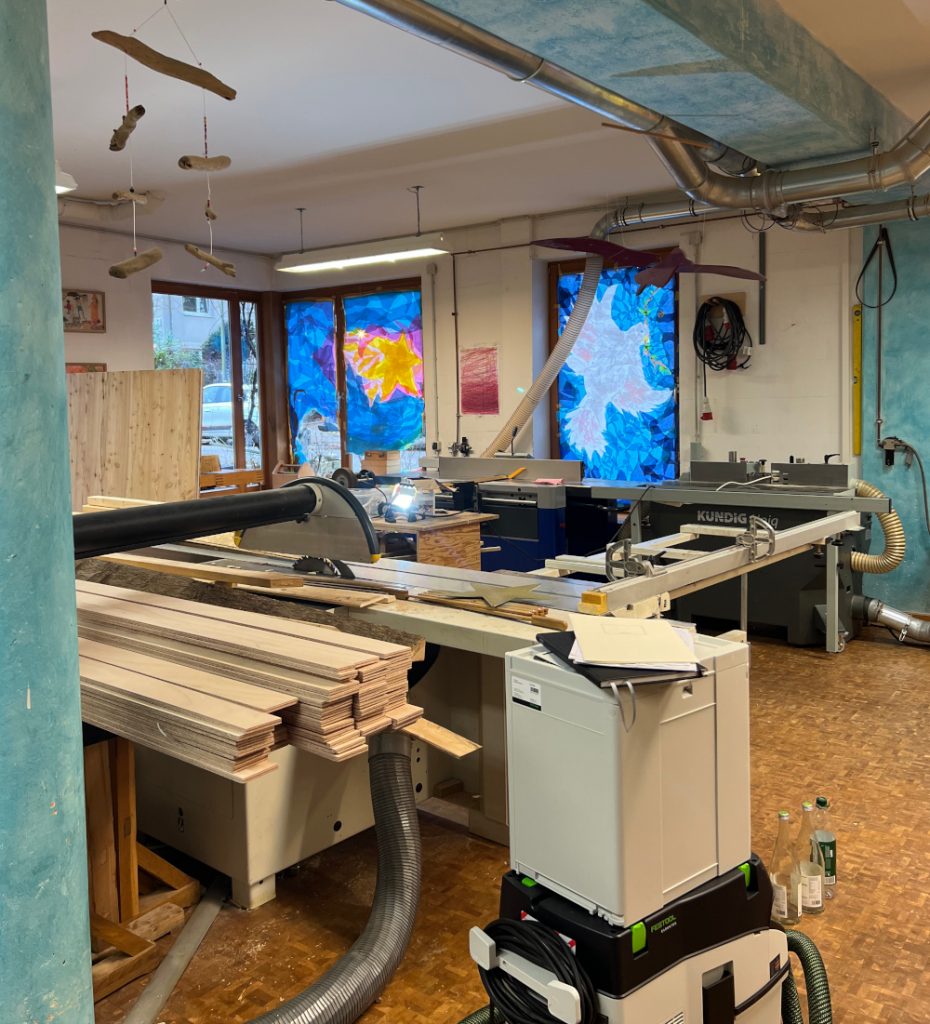 Blick in die Holzwerkstatt