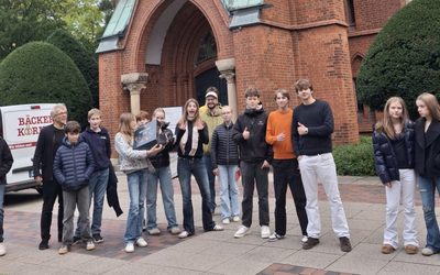 Blankeneser Kirchenstollen und die Gruppe der Helfer
